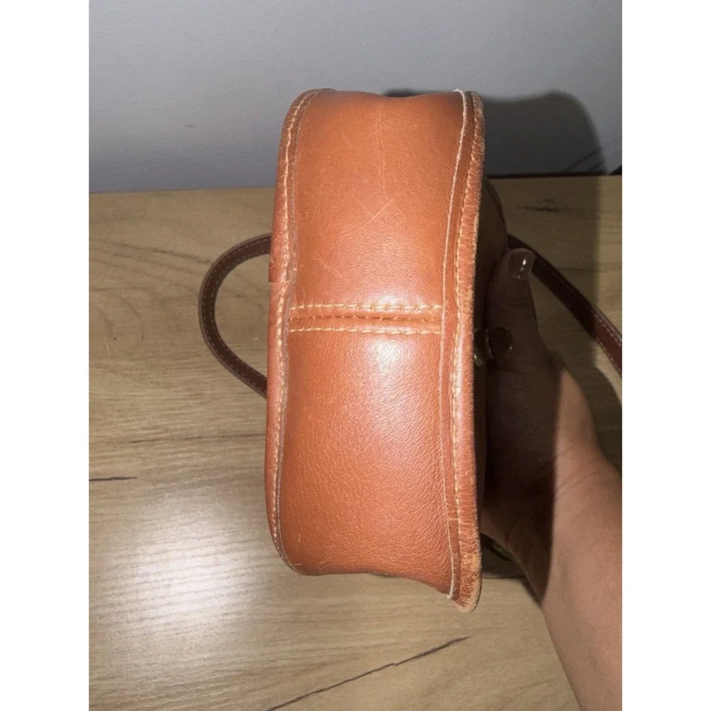 COACH Small Sidepack British Tan Shoulder Crossbody Bag #9978 Vintage 90's T